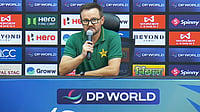 X : PAK coach Mike Hesson during a press-conference.