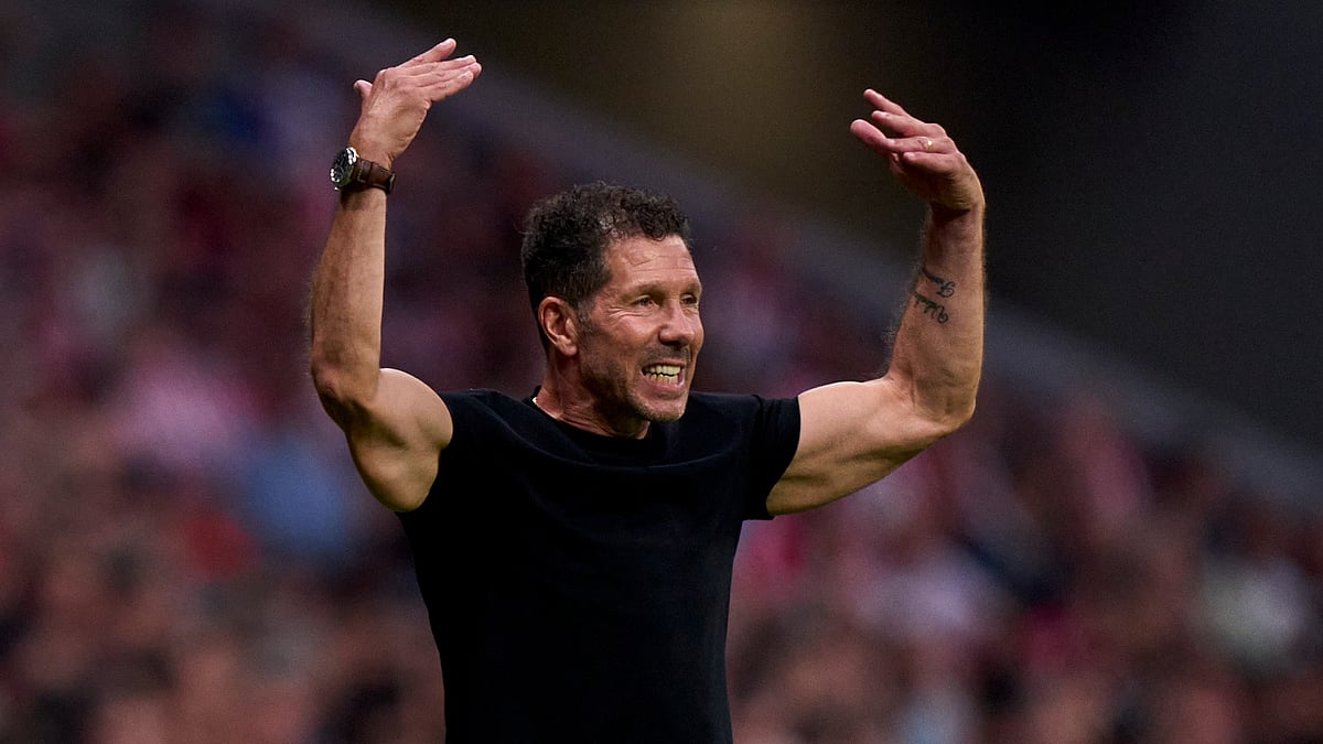 File : File photo of Atletico Madrid manager Diego Simeone.