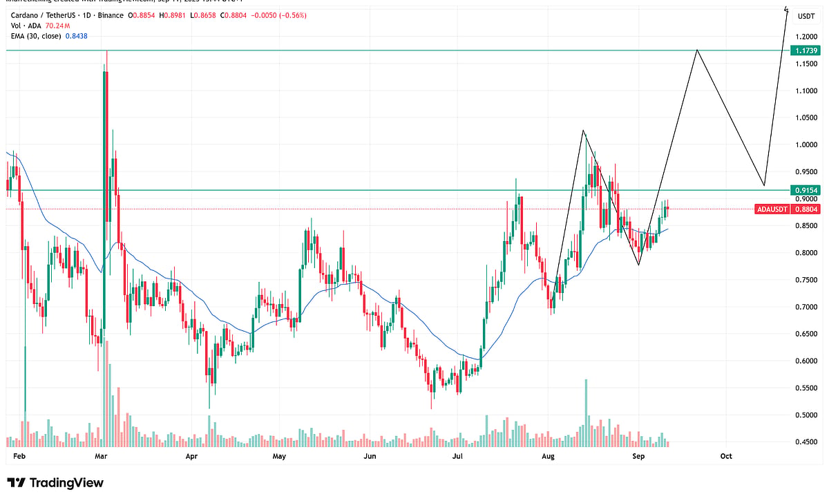 Cardano Price Chart