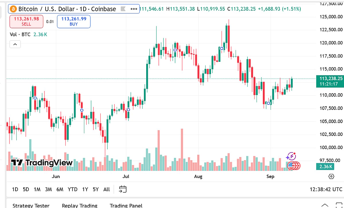 Bitcoin price chart