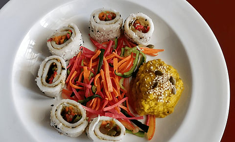 Sabudana Sushi Rolls