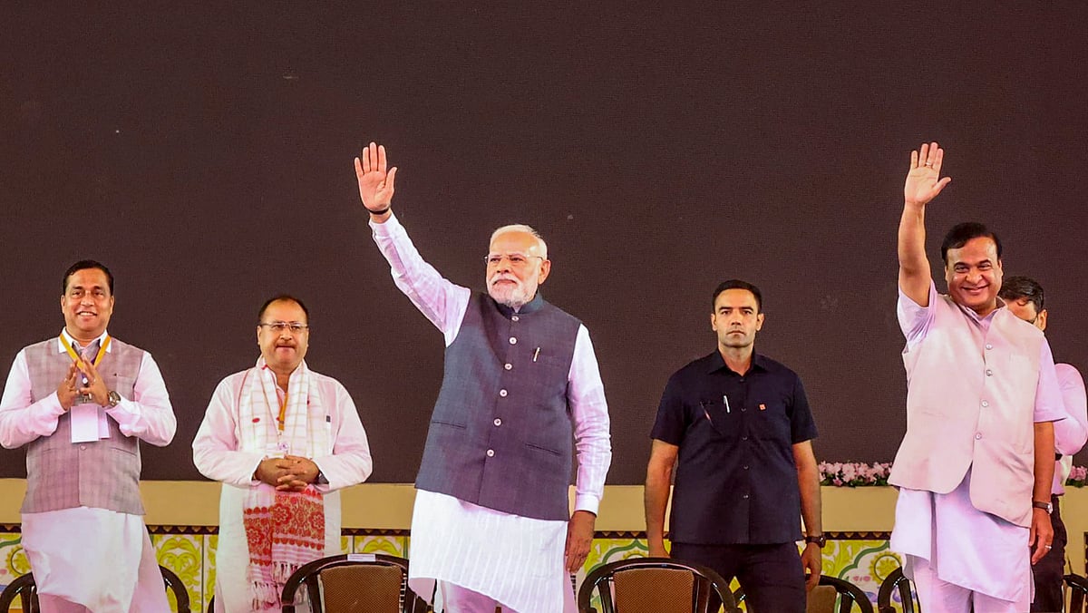 PTI | : PM Modi in Assam |