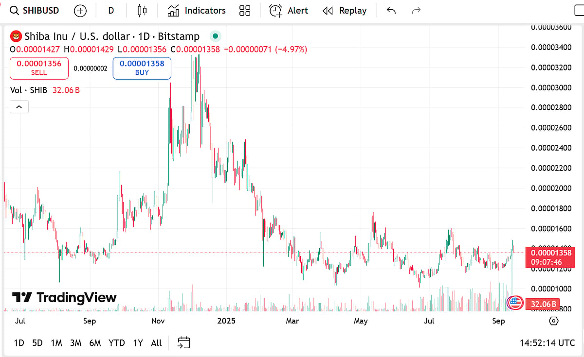Shiba Inu Price Chart