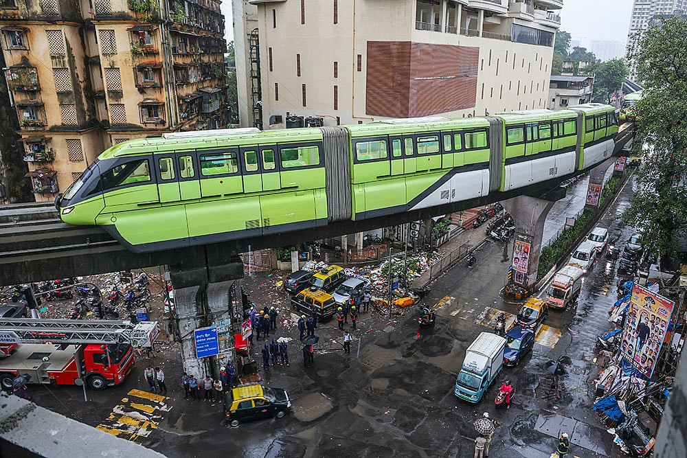 | Photo: PTI : Monorail faces technical issue