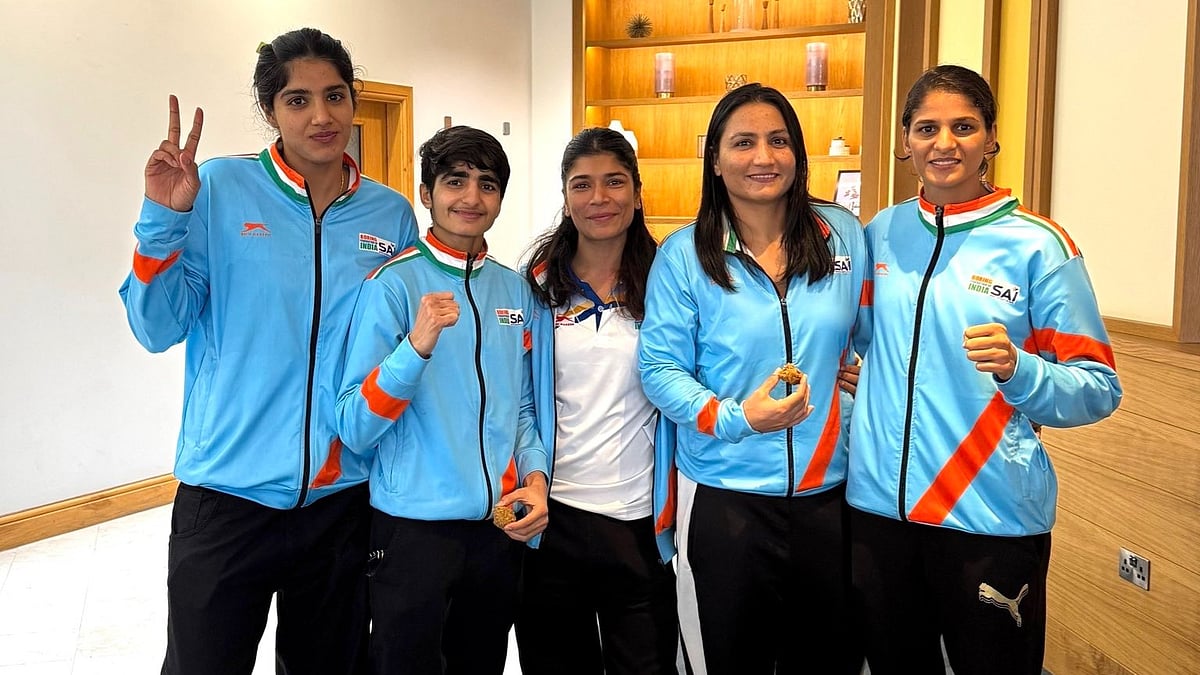X/nikhat_zareen : Team India at the World Boxing Championships 2025.