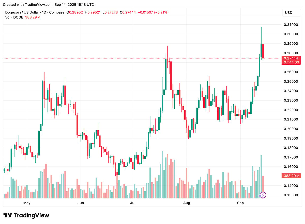 Dogecoin Price Chart