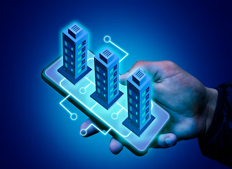 Decentralized Finance Platforms on a futuristic digital tablet
