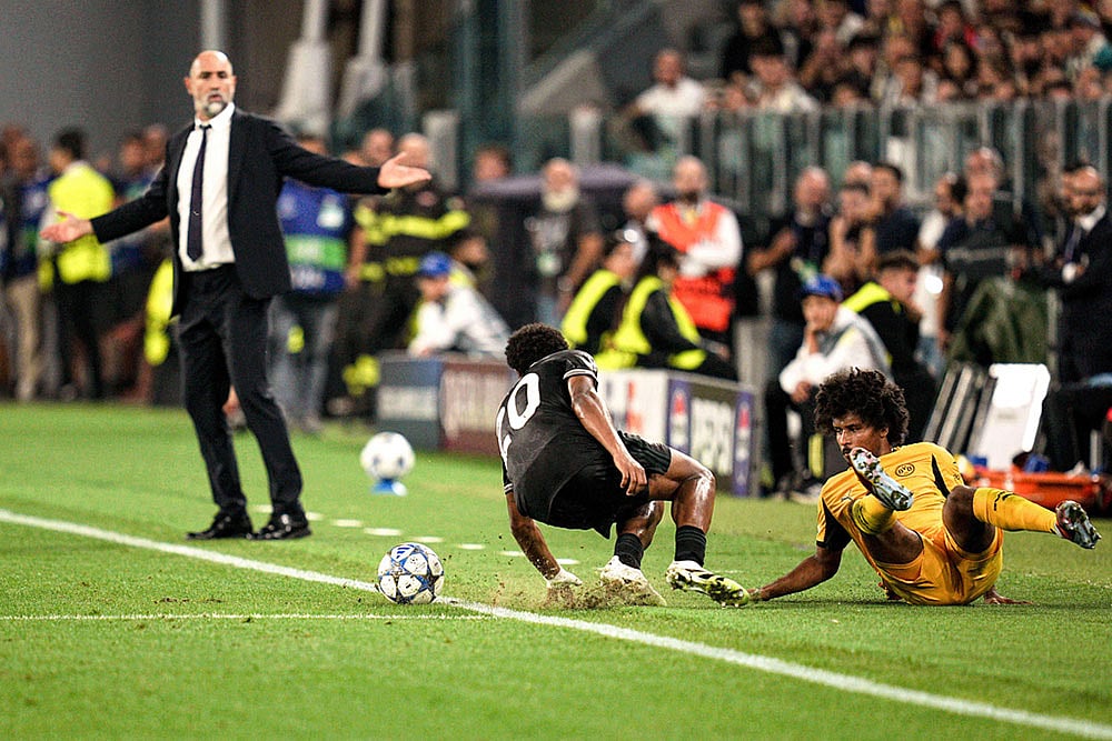 Champions League Soccer Match: Juventus vs Borussia Dortmund