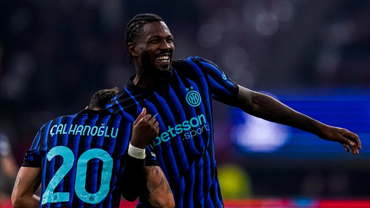 Marcus Thuram celebrates brace against Ajax