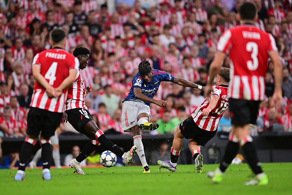 Champions League Soccer Match: Athletic Bilbao Vs Arsenal