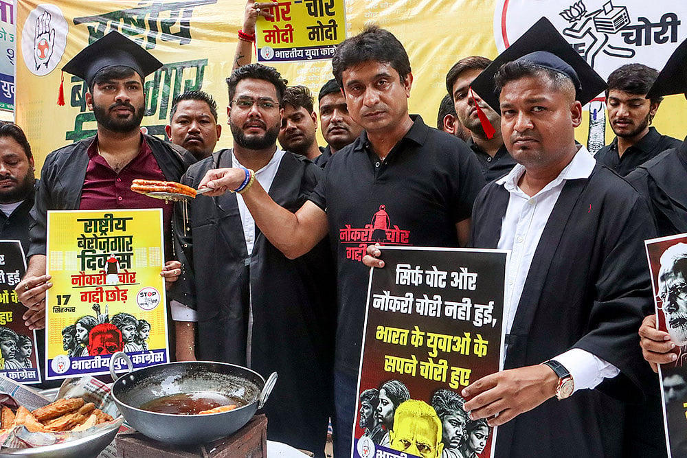Indian Youth Congress protest in Delhi