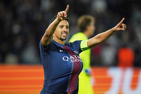 France Soccer Champions League: Atalanta vs Paris Saint-Germain