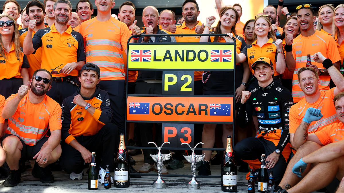 Lando Norris and Oscar Piastri at the Italian Grand Prix