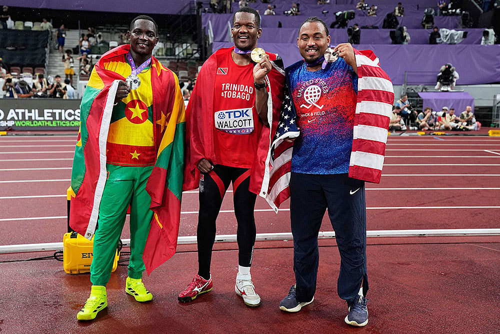 | Photo: AP/Ashley Landis : World Athletics Championships Javelin Throw Final