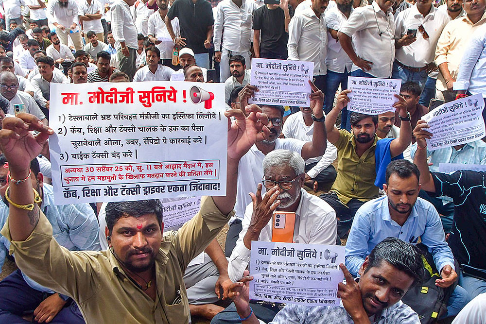 Drivers protest in Mumbai