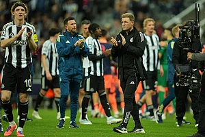 | Photo: AP/Jon Super : UEFA Champions League: Newcastle United vs FC Barcelona