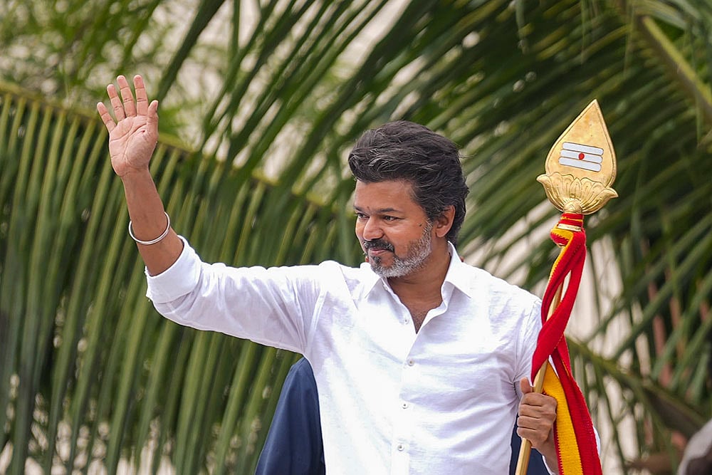 | PTI; Representative image : TVK founder Vijay
