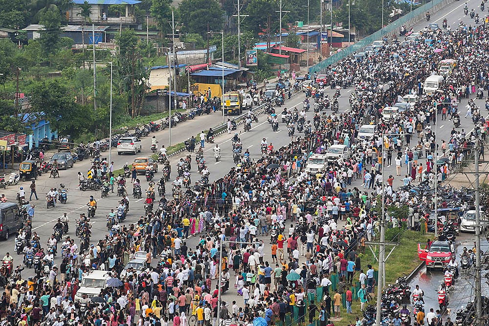 | Photo: PTI : Singer Zubeen Garg's body begins final journey home