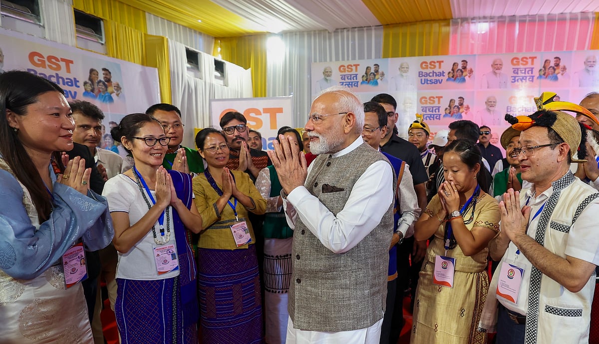 PTI : PM Modi alleged that the Congress has an “inherent habit” of abandoning difficult development work, which he claimed caused harm to the Northeast. 