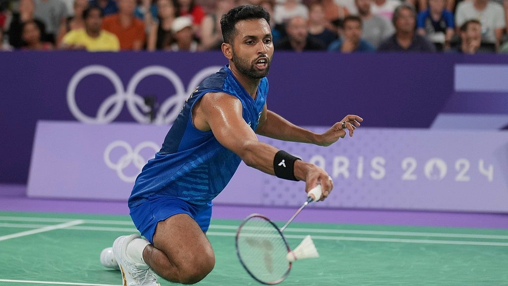 AP : HS Prannoy during the 2024 Paris Olympics 