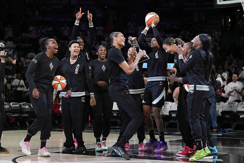 WNBA Playoffs Semifinals series, Game 1 Indiana Fever vs Las Vegas Aces_Aja Wilson