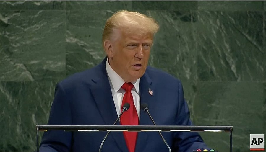 X.com : Trump ended by declaring himself the leader capable of uniting the global community, claiming his track record of brokering ceasefires.