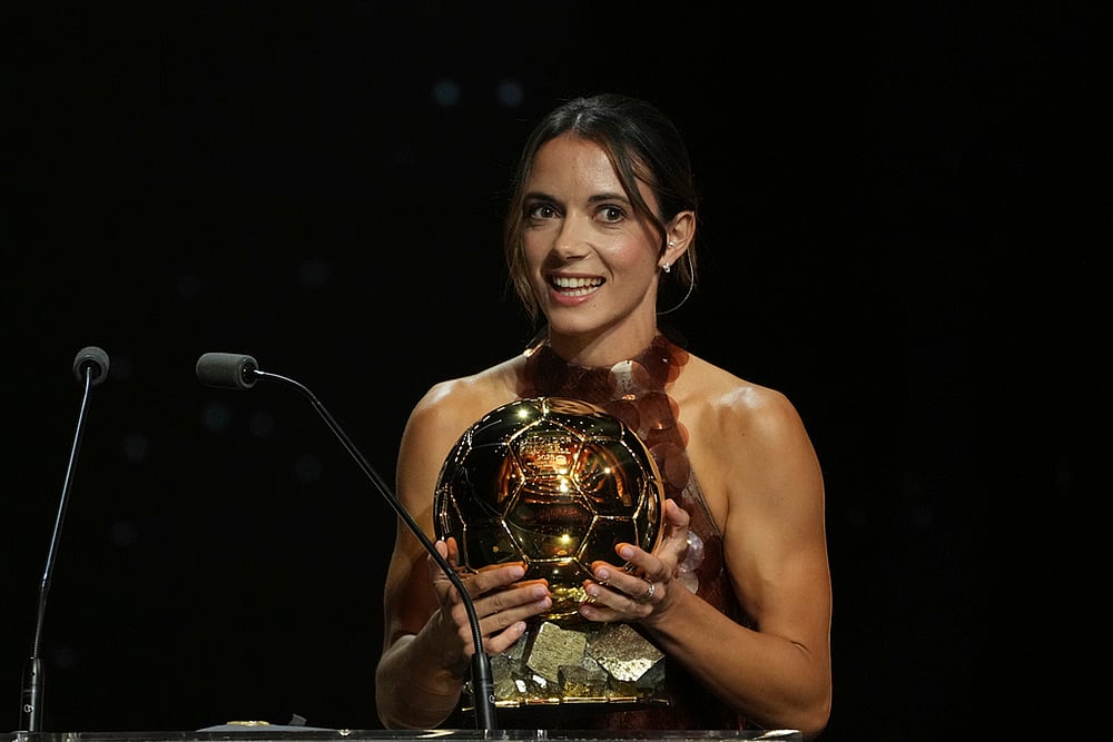 France Soccer Golden Ball Award _ 69th Ballon dOr awards ceremony photos_Aitana Bonmatí