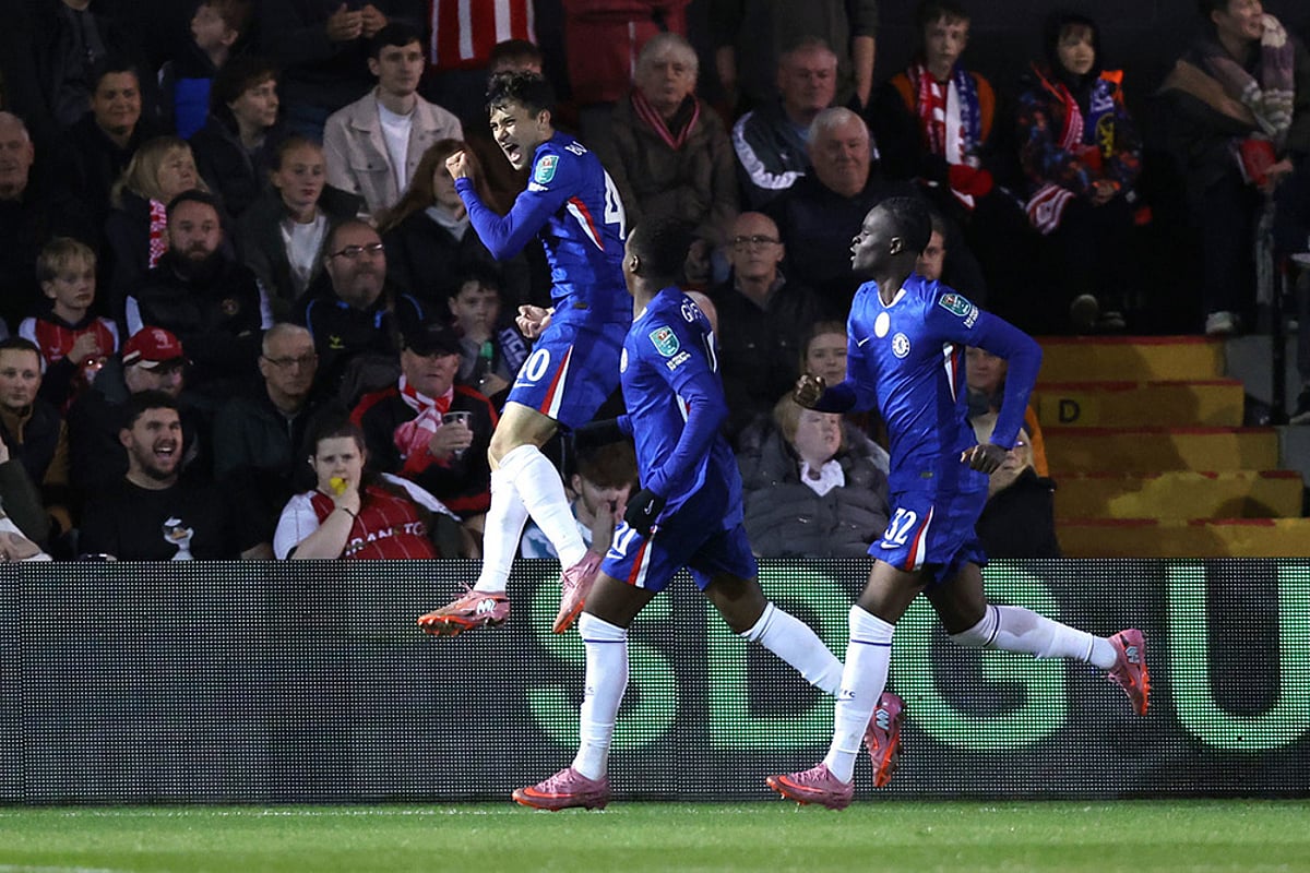 English football league Cup 2025-26 Lincoln City Vs Chelsea photos_Facundo Buonanotte