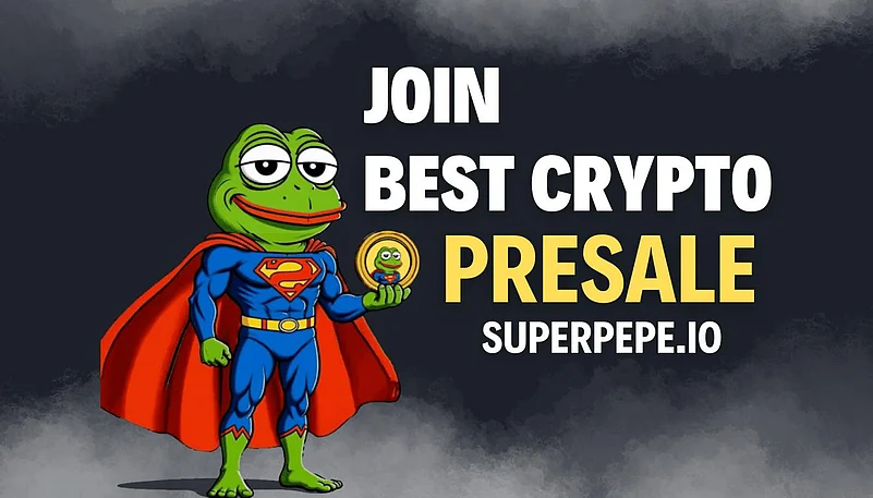 SuperPepe crypto presale ad banner