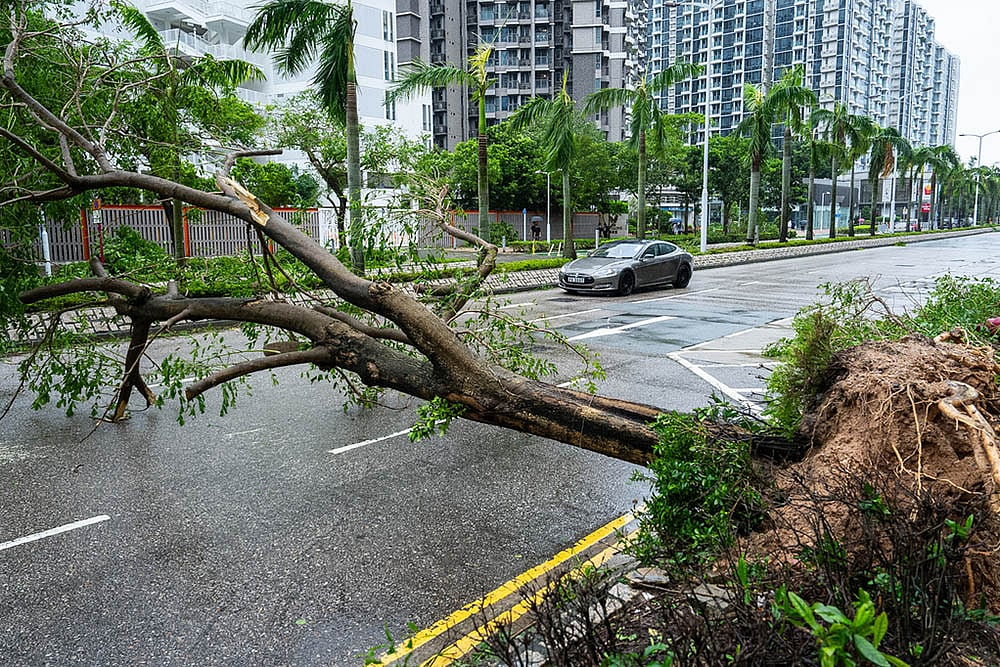 Hong Kong Asia Super Typhoon Ragasa