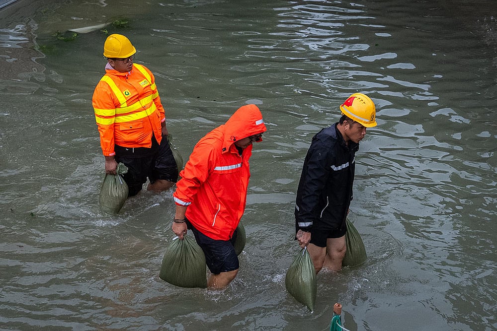 Hong Kong Asia Super Typhoon Ragasa 