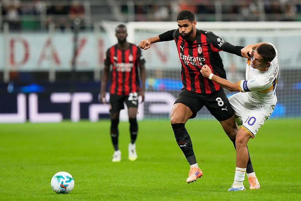 AC Milan Vs Lecce, Coppa Italia 2025-26 Third Round match photos_Ruben Loftus-Cheek