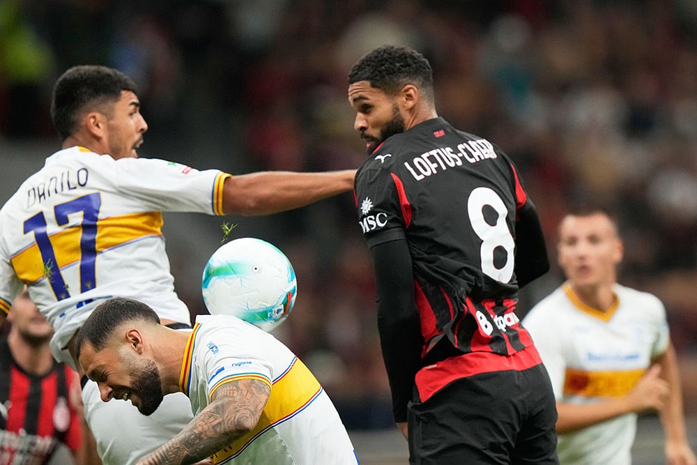 AC Milan Vs Lecce, Coppa Italia 2025-26 Third Round match photos_Ruben Loftus-Cheek