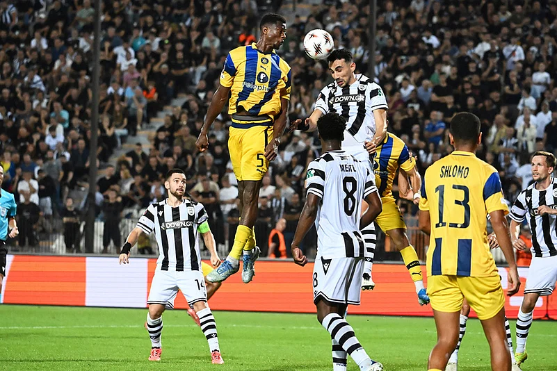 Europa League 2025-26 Soccer POAK FC Vs Maccabi Tel Aviv_Mohamed Ali Camara