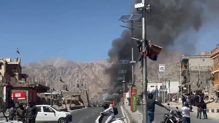 Security forces responded with teargas and baton charges to disperse the crowds. - Source - video screengrab