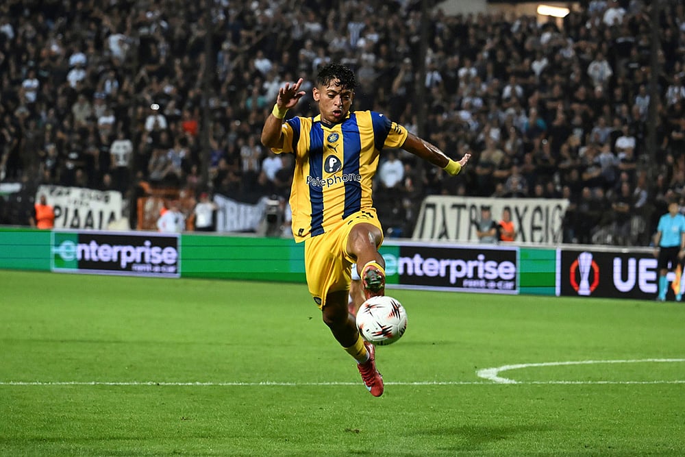 Europa League 2025-26 Soccer POAK FC Vs Maccabi Tel Aviv_Kervin Andrade