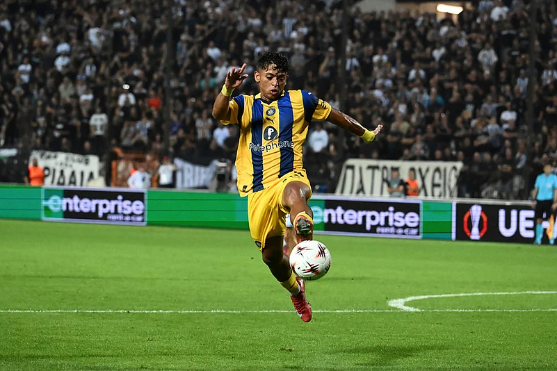 Europa League 2025-26 Soccer POAK FC Vs Maccabi Tel Aviv_Kervin Andrade