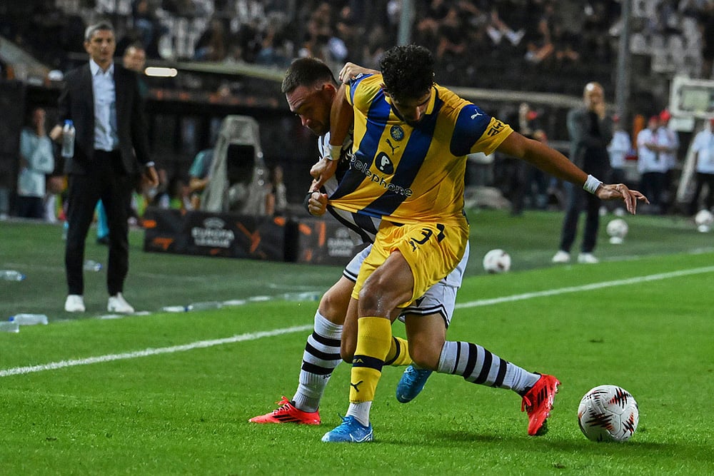 Europa League 2025-26 Soccer POAK FC Vs Maccabi Tel Aviv_Andrija Zivkovic