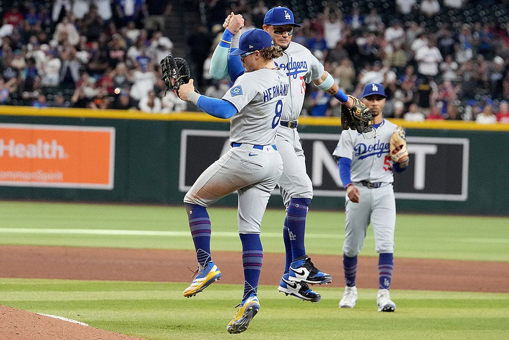 MLB NL West title match Los Angeles Dodgers vs Arizona Diamondbacks_Enrique Hernández