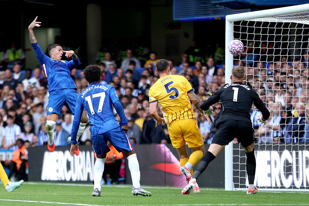 Britain soccer Premier League 2025-26 Chelsea vs Brighton and Hove Albion_Enzo Fernandez