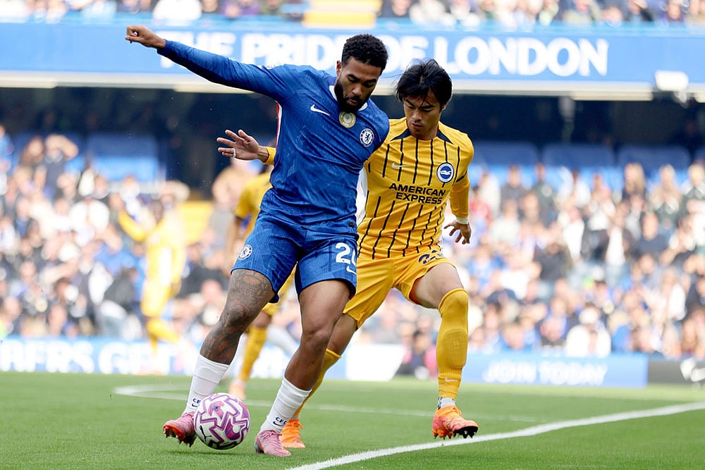 Britain soccer Premier League 2025-26 Chelsea vs Brighton and Hove Albion_Reece James