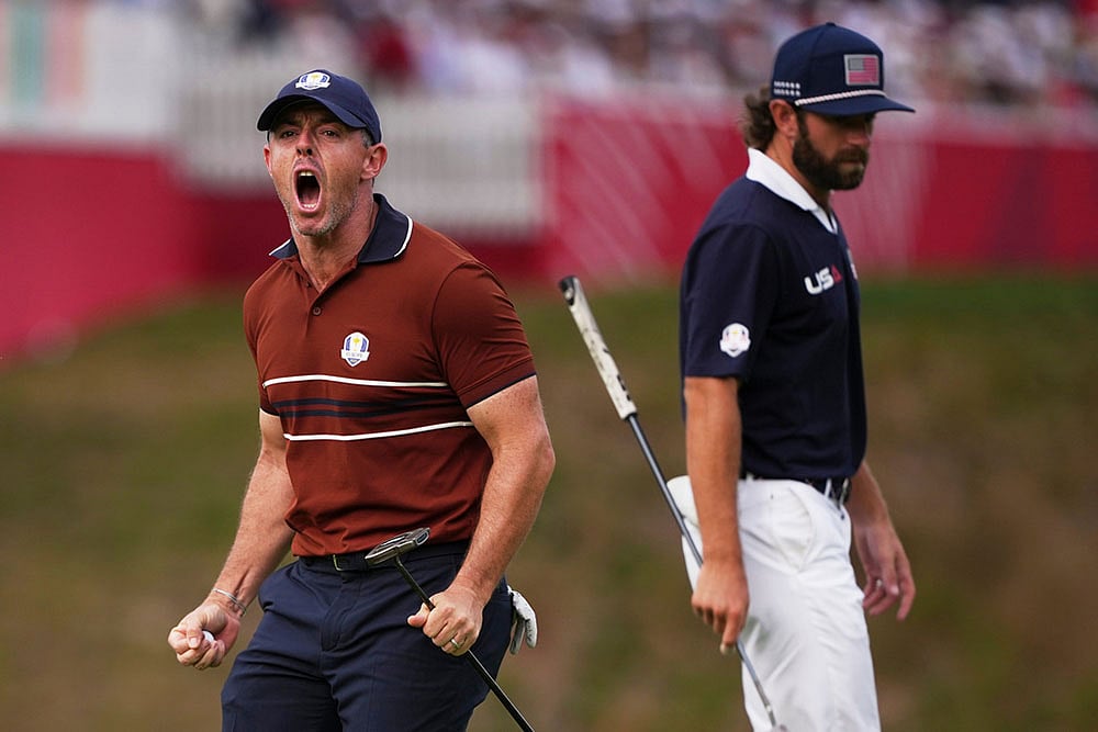Ryder Cup Golf tournament 2025 Day 2 United States vs Europe_Rory McIlroy