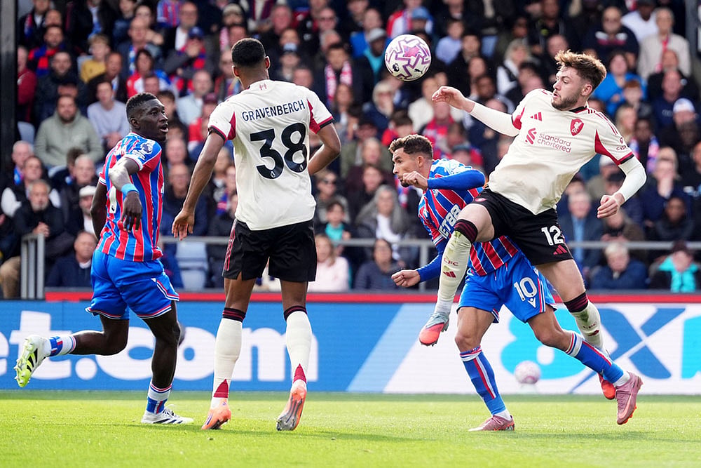Britain soccer Premier League 2025-26 Crystal Palace vs Liverpool_Ryan Gravenberch
