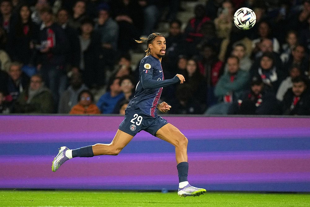 France Ligue 1 Soccer 2025-26 Paris Saint-Germain vs Auxerre: Bradley Barcola