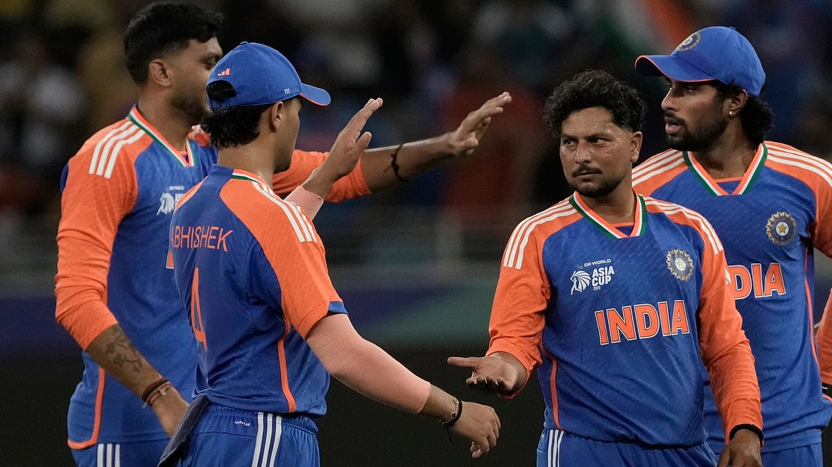 | Photo: AP/Fatima Shbair : Kuldeep Yadav Breaks Records With Stunning 4-Wicket Haul Against Pakistan In Asia Cup 2025 Final