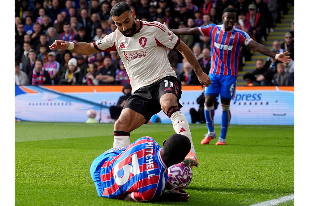 Britain soccer Premier League 2025-26 Crystal Palace vs Liverpool_Mohamed Salah