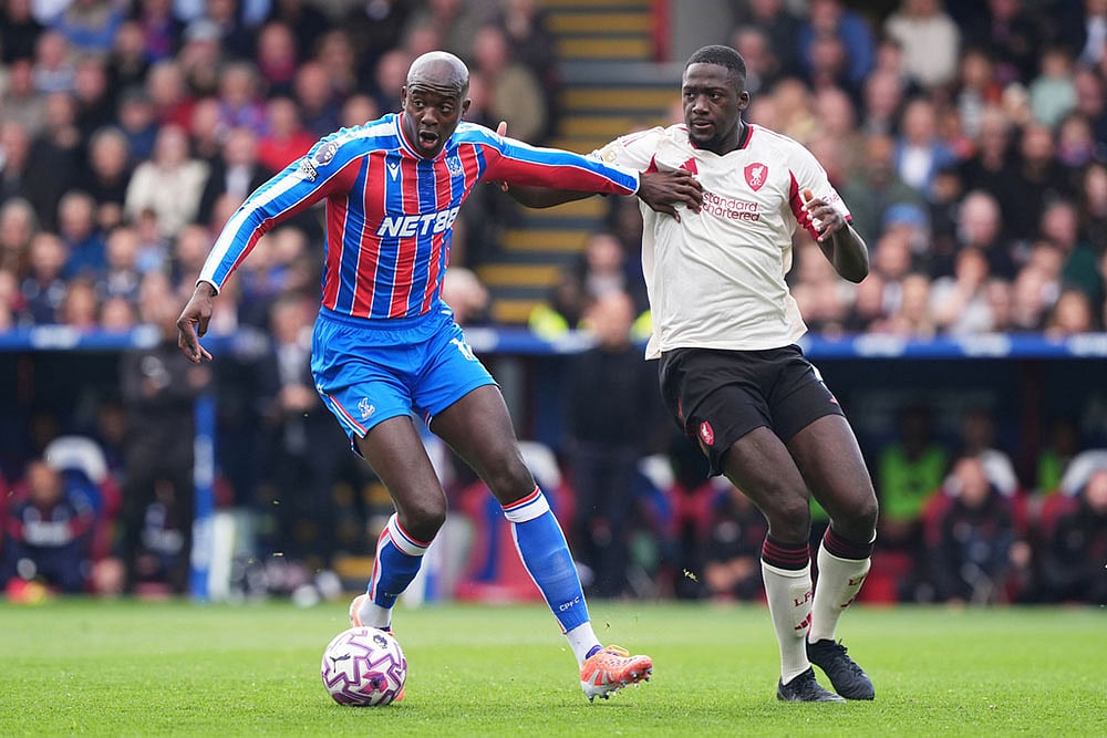 Britain soccer Premier League 2025-26 Crystal Palace vs Liverpool_Jean-Philippe Mateta