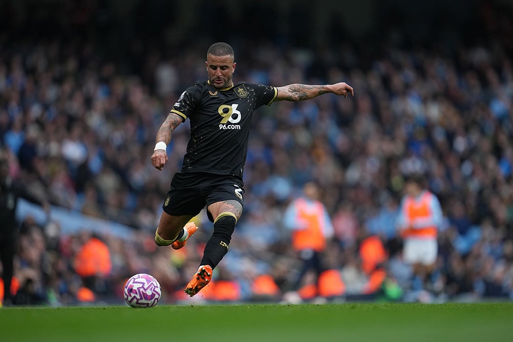 Britain soccer Premier League 2025-26 Burnley and Manchester City_Kyle Walker 