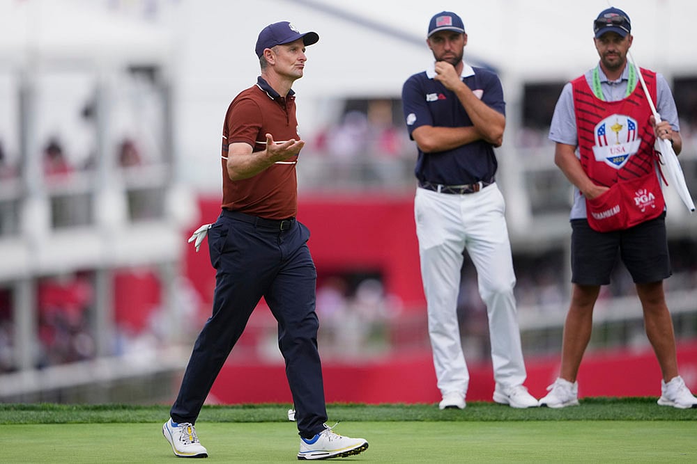 Ryder Cup Golf tournament 2025 Day 2 United States vs Europe_Justin Rose