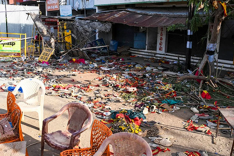 Aftermath of Karur stampede - | Photo: PTI